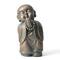 Glitzhome® 16.5" Faux Bronze Little Buddha Monk Garden Statue